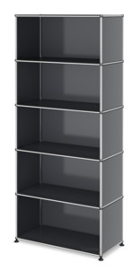 USM Haller Storage Unit open Mid grey RAL 7005