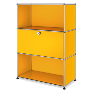 USM Haller Highboard M with 1 Drop-down Door Golden yellow RAL 1004