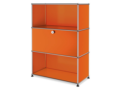 USM Haller Highboard M with 1 Drop-down Door Pure orange RAL 2004