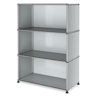 USM Haller Highboard M open Light grey RAL 7035