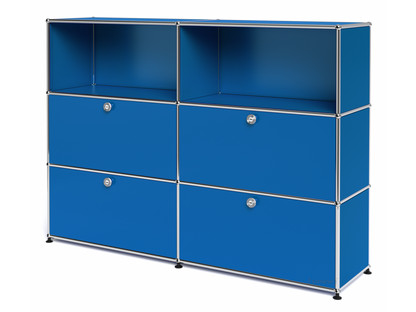 USM Haller Highboard L with 4 Drop-down Doors Gentian blue RAL 5010