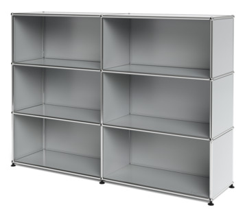 USM Haller Highboard L open Light grey RAL 7035