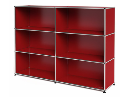 USM Haller Highboard L open USM ruby red