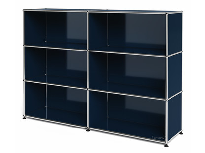 USM Haller Highboard L open Steel blue RAL 5011