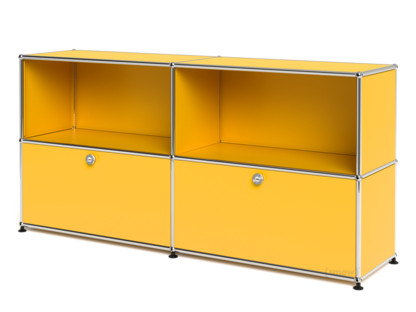 USM Haller Sideboard L with 2 Drop-down Doors Golden yellow RAL 1004