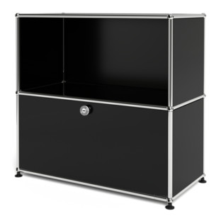 USM Haller Sideboard M with 1 Drop-down Door Graphite black RAL 9011