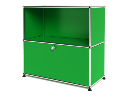 USM Haller Sideboard M with 1 Drop-down Door USM green