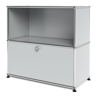 USM Haller Sideboard M with 1 Drop-down Door Light grey RAL 7035