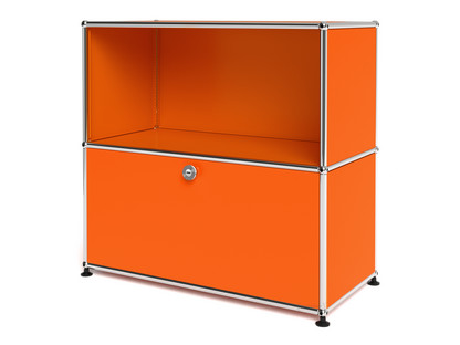 USM Haller Sideboard M with 1 Drop-down Door Pure orange RAL 2004