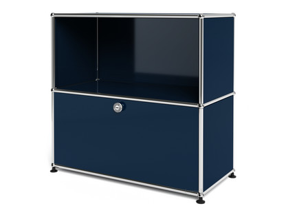 USM Haller Sideboard M with 1 Drop-down Door Steel blue RAL 5011