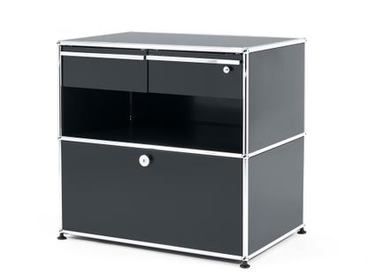 USM Haller Office Sideboard M with Drawers Anthracite RAL 7016