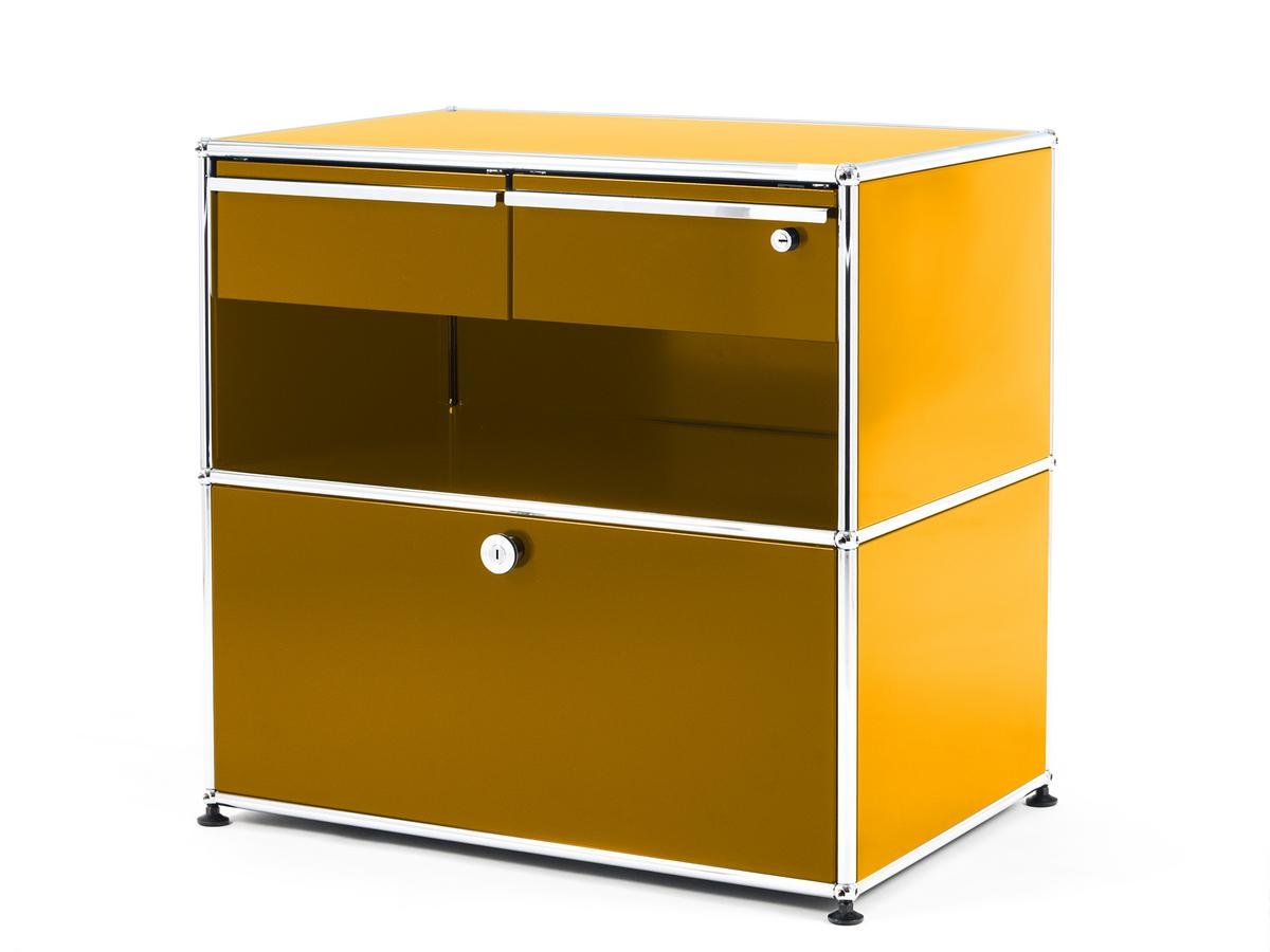 Usm Haller Office Sideboard M With Drawers Golden Yellow Ral 1004