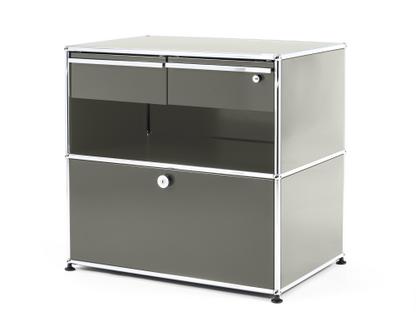 USM Haller Office Sideboard M with Drawers Light grey RAL 7035