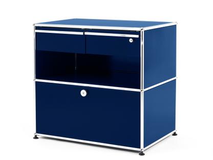 USM Haller Office Sideboard M with Drawers Steel blue RAL 5011