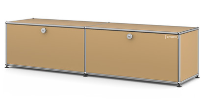 USM Haller Lowboard L with 2 Drop-down Doors USM beige