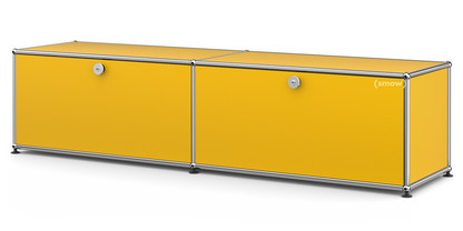 USM Haller Lowboard L with 2 Drop-down Doors Golden yellow RAL 1004