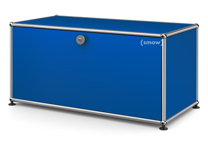 USM Haller Lowboard M, with 1 Drop-down Door Gentian blue RAL 5010
