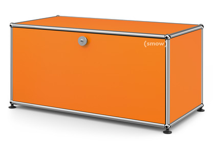 USM Haller Lowboard M, with 1 Drop-down Door Pure orange RAL 2004