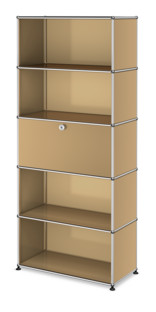 USM Haller Storage Unit M, Customisable USM beige|Open|With drop-down door|Open|Open