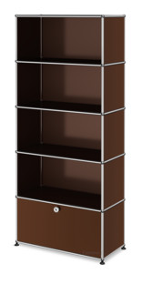 USM Haller Storage Unit M, Customisable USM brown|Open|Open|Open|With drop-down door