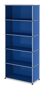 USM Haller Storage Unit M, Customisable Gentian blue RAL 5010|Open|Open|Open|Open