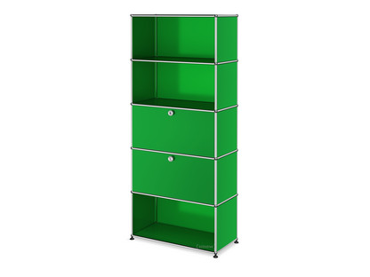USM Haller Storage Unit M, Customisable USM green|Open|With drop-down door|With drop-down door|Open