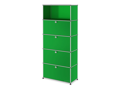 USM Haller Storage Unit M, Customisable USM green|With drop-down door|With drop-down door|With drop-down door|With drop-down door