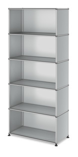 USM Haller Storage Unit M, Customisable USM matte silver|Open|Open|Open|Open