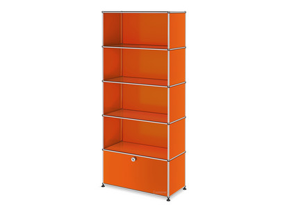 USM Haller Storage Unit M, Customisable Pure orange RAL 2004|Open|Open|Open|With drop-down door