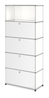 USM Haller Storage Unit M, Customisable Pure white RAL 9010|With drop-down door|With drop-down door|With drop-down door|With drop-down door