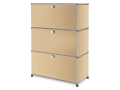 USM Haller Highboard M, Customisable USM beige|With drop-down door|With drop-down door|With drop-down door