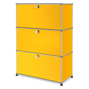 USM Haller Highboard M, Customisable Golden yellow RAL 1004|With drop-down door|With drop-down door|With drop-down door