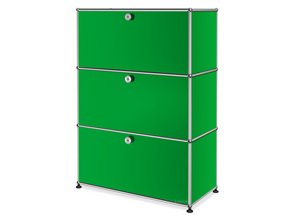 USM Haller Highboard M, Customisable USM green|With drop-down door|With drop-down door|With drop-down door