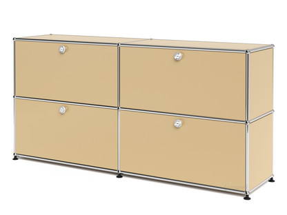 USM Haller Sideboard L, Customisable USM beige|With 2 drop-down doors|With 2 drop-down doors