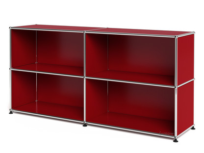 USM Haller Sideboard L, Customisable USM ruby red|Open|Open