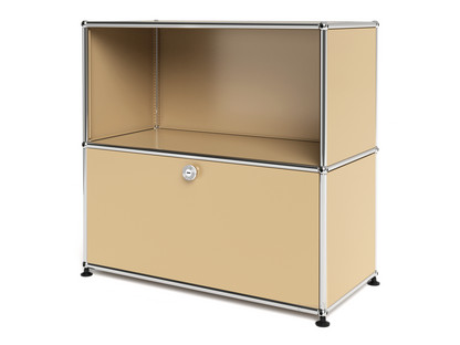 USM Haller Sideboard M, Customisable USM beige|Open|With drop-down door