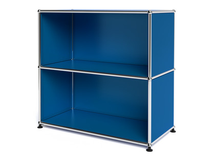 USM Haller Sideboard M, Customisable Gentian blue RAL 5010|Open|Open