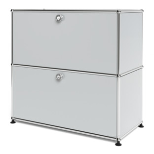 USM Haller Sideboard M, Customisable Light grey RAL 7035|With drop-down door|With drop-down door