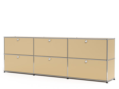 USM Haller Sideboard XL, Customisable USM beige|With 3 drop-down doors|With 3 drop-down doors