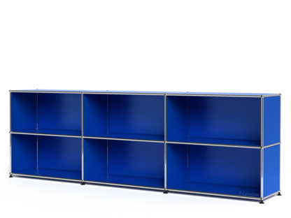 USM Haller Sideboard XL, Customisable Gentian blue RAL 5010|Open|Open