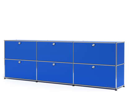 USM Haller Sideboard XL, Customisable Gentian blue RAL 5010|With 3 drop-down doors|With 3 drop-down doors