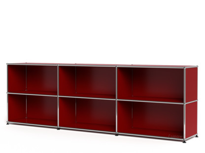 USM Haller Sideboard XL, Customisable USM ruby red|Open|Open