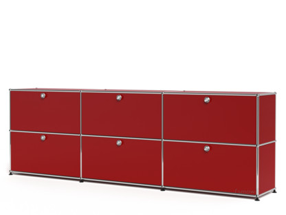 USM Haller Sideboard XL, Customisable USM ruby red|With 3 drop-down doors|With 3 drop-down doors