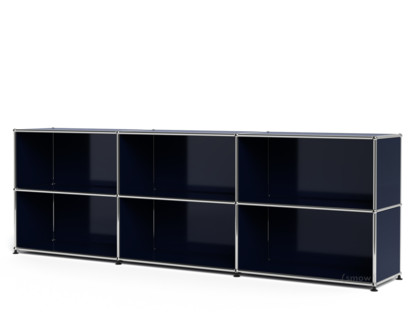 USM Haller Sideboard XL, Customisable Steel blue RAL 5011|Open|Open