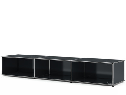 USM Haller Lowboard XL, Customisable Anthracite RAL 7016|Open|50 cm