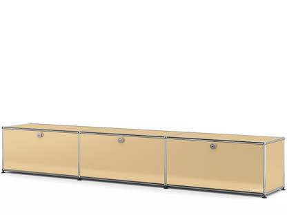 USM Haller Lowboard XL, Customisable USM beige|With 3 drop-down doors|35 cm