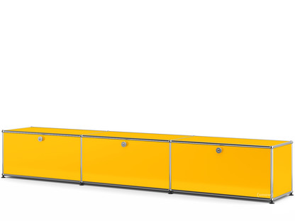 USM Haller Lowboard XL, Customisable Golden yellow RAL 1004|With 3 drop-down doors|35 cm