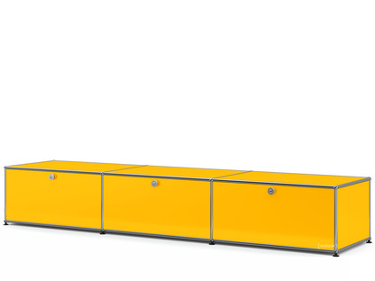 USM Haller Lowboard XL, Customisable Golden yellow RAL 1004|With 3 drop-down doors|50 cm
