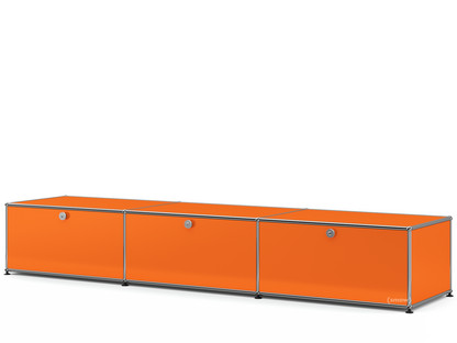 USM Haller Lowboard XL, Customisable Pure orange RAL 2004|With 3 drop-down doors|50 cm