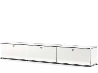 USM Haller Lowboard XL, Customisable Pure white RAL 9010|With 3 drop-down doors|35 cm